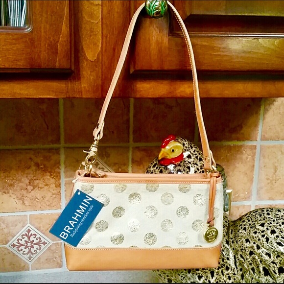 Brahmin Handbags - 😍Brahmin Anytime Mini Gold Luna Bag😍